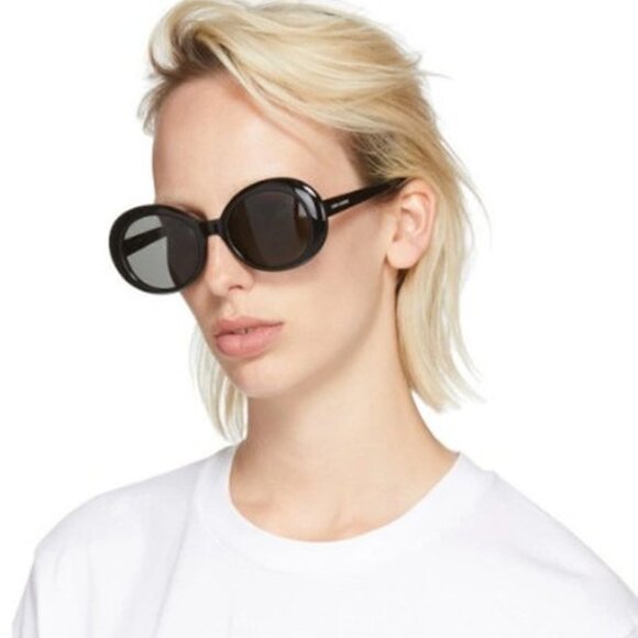NWT SAINT LAURENT SUNGLASSES BLACK - Picture 3 of 4